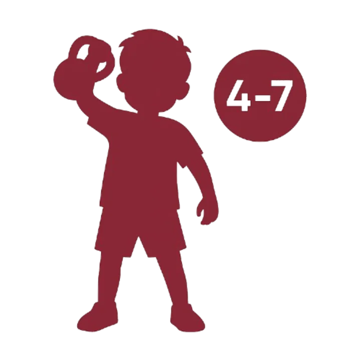 Ages 4 to 7 programme badge